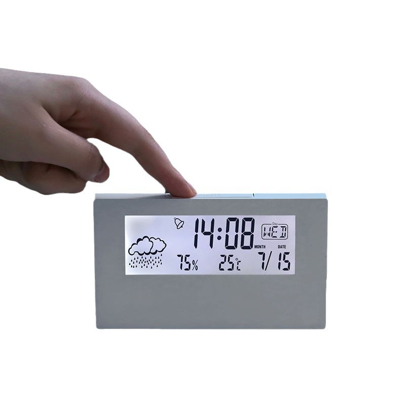Desktop electronic alarm clock weather display alarm clock alarm clock student special with light student alarm clock with voice alarm clock