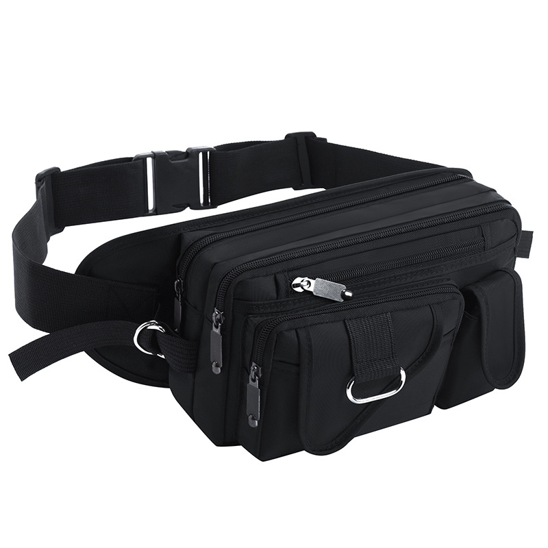 Oxford cloth water-repellent waist bag men's outdoor sports large capacity multifunctional single shoulder crossbody bag chest bag