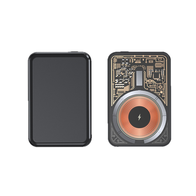 Fast Charging GaN Transparent Magnetic Wireless Charging 1/20000mAh Power Bank Compact Portable Mobile Power Supply
