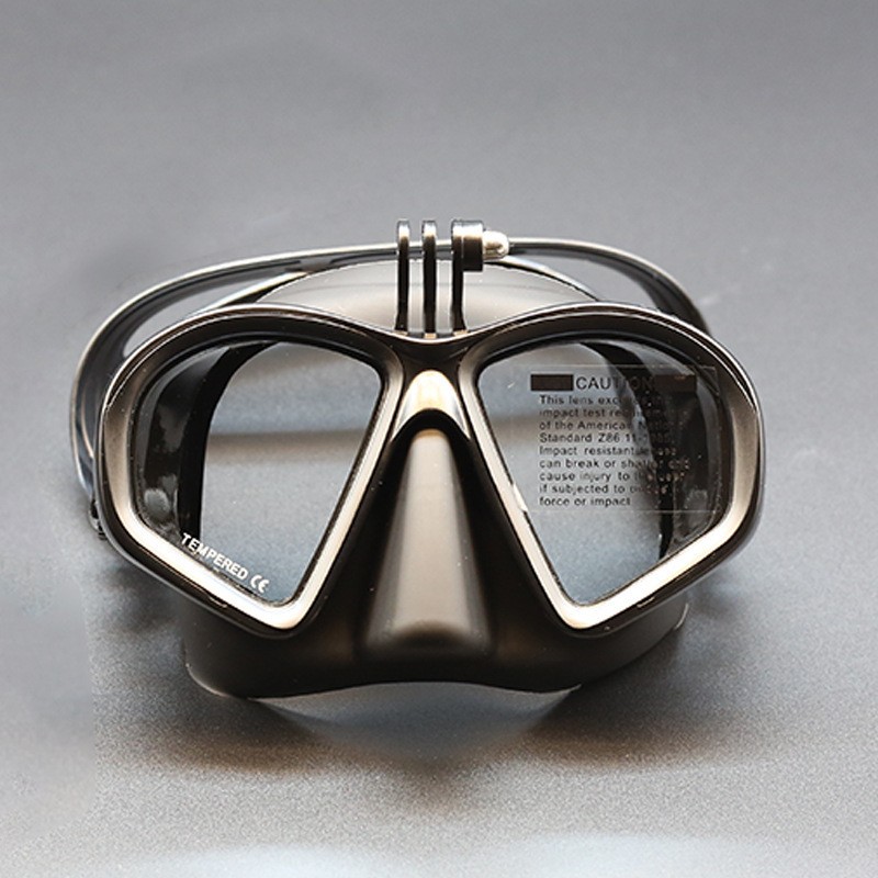 Low-volume free diving professional men and women snorkeling mask with prescription can be fitted with prescription lenses