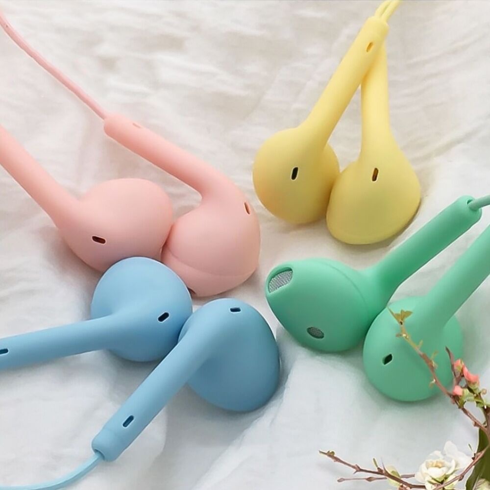 Hot U88 Macaron Color Wired Phone Earbuds In-Ear U19 Music Student Earbuds 3.5