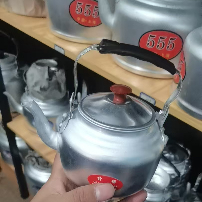 Old-style aluminum kettle extra thick traditional aluminum kettle thickened large capacity household gas gas coal stove aluminum teapot