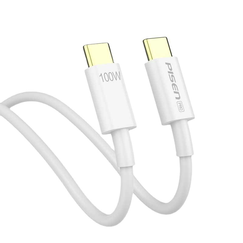 Pisen dual type-c data cable pd fast charge 100W dual port dual head for Apple 15 charger cable notebook