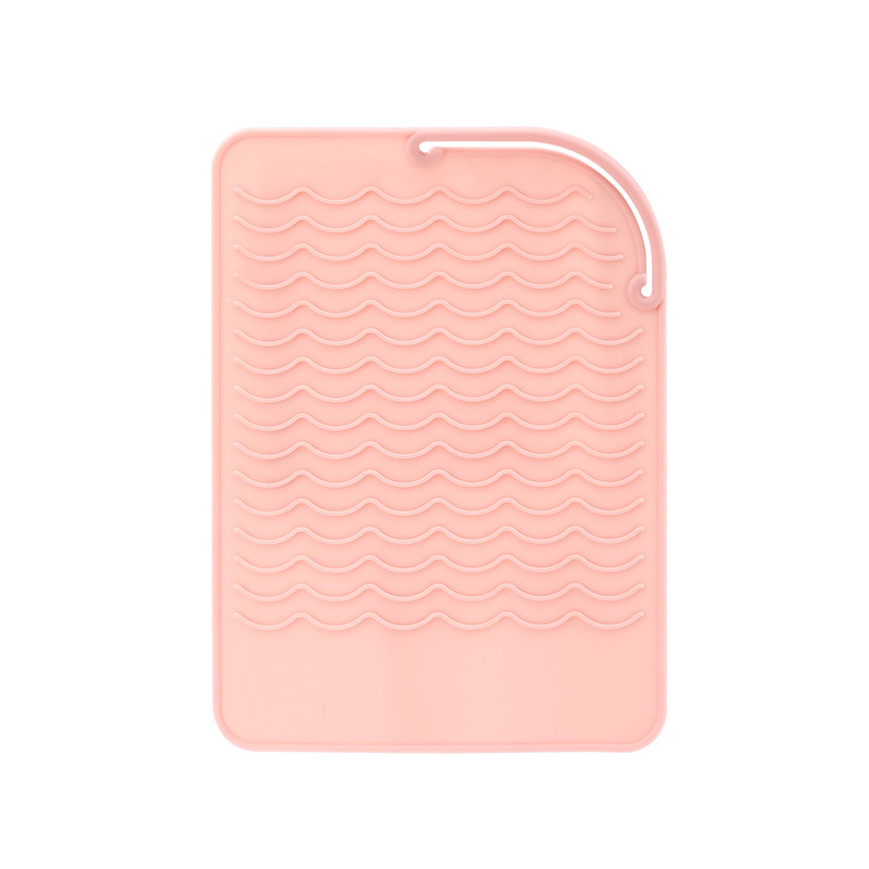 Curling iron portable straightener curling iron silicone storage heat pad electric curling iron large curl styling tool silicone pad