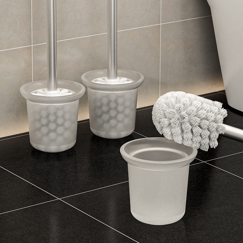 Toilet brush household no-dead-angle cleaning brush head toilet brush disposable replacement head universal hard bristle bathroom