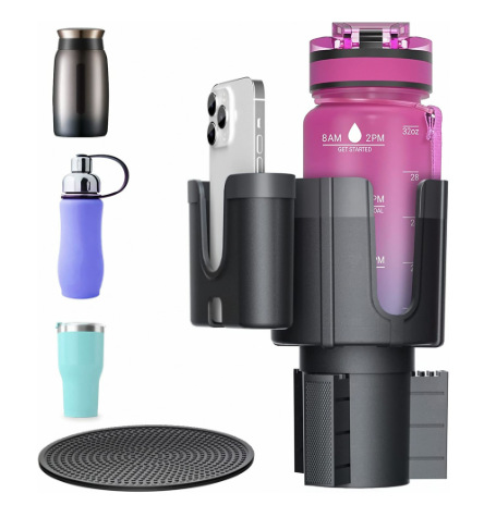 Car mobile phone cup holder bracket multifunctional cup holder car phone holder two-in-one beverage holder