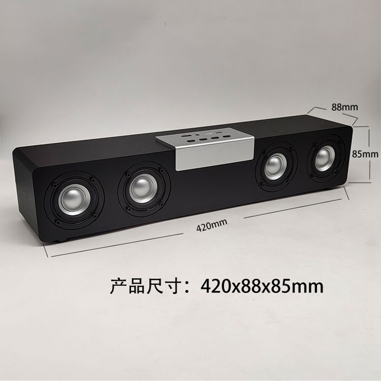 Bluetooth Speaker Wooden High Power 2.0 Subwoofer Audio Home TV Soundbar