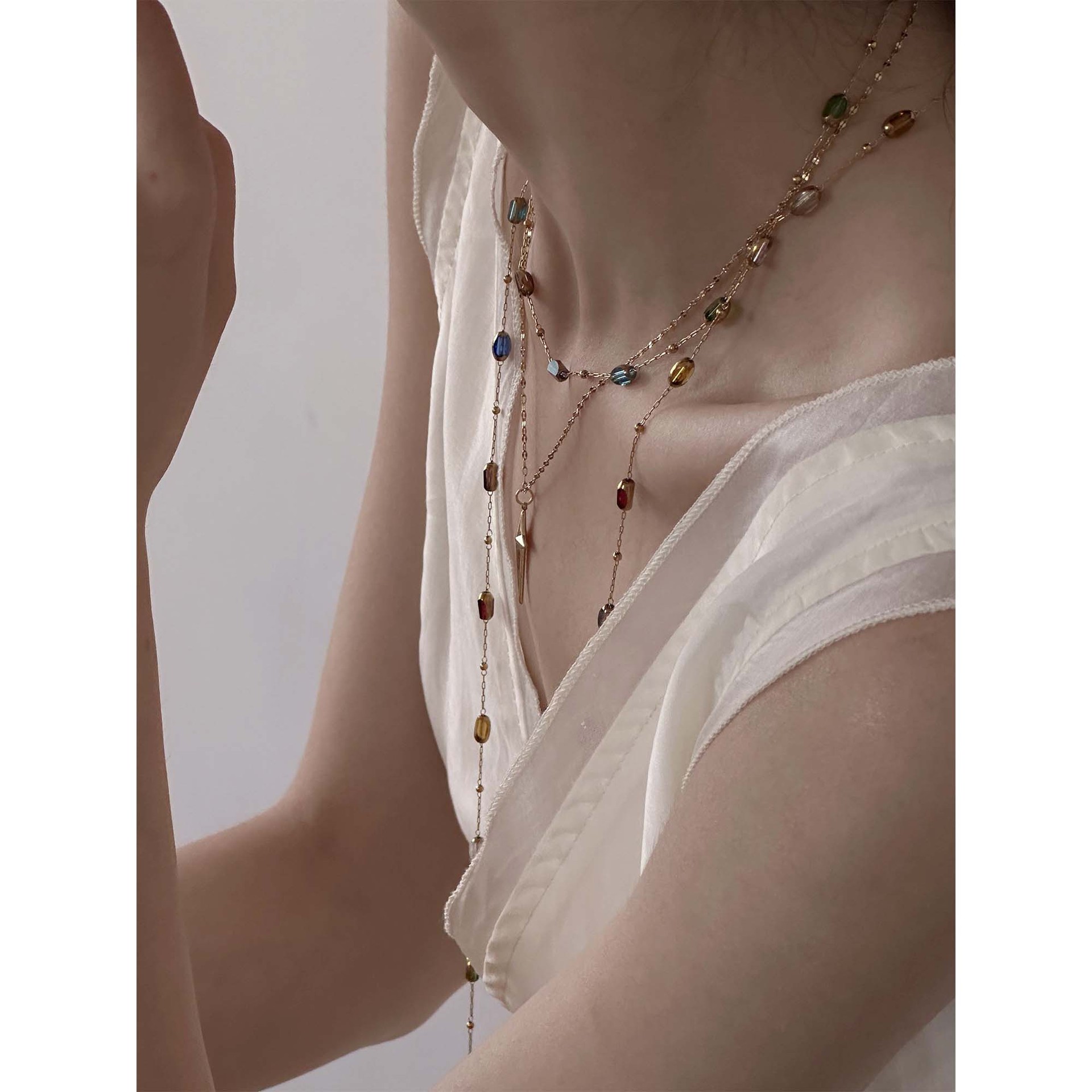 Beaded Necklace Long Layering Super Beautiful This Summer Romantic Accessories Necklace Popular P3-13