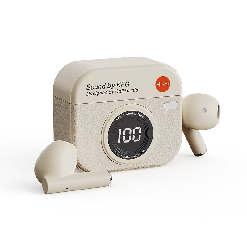 Q86 Wireless Bluetooth Headset Camera Large Digital Display In-ear Headset Sports Game Noise Reduction Ultra-long Standby