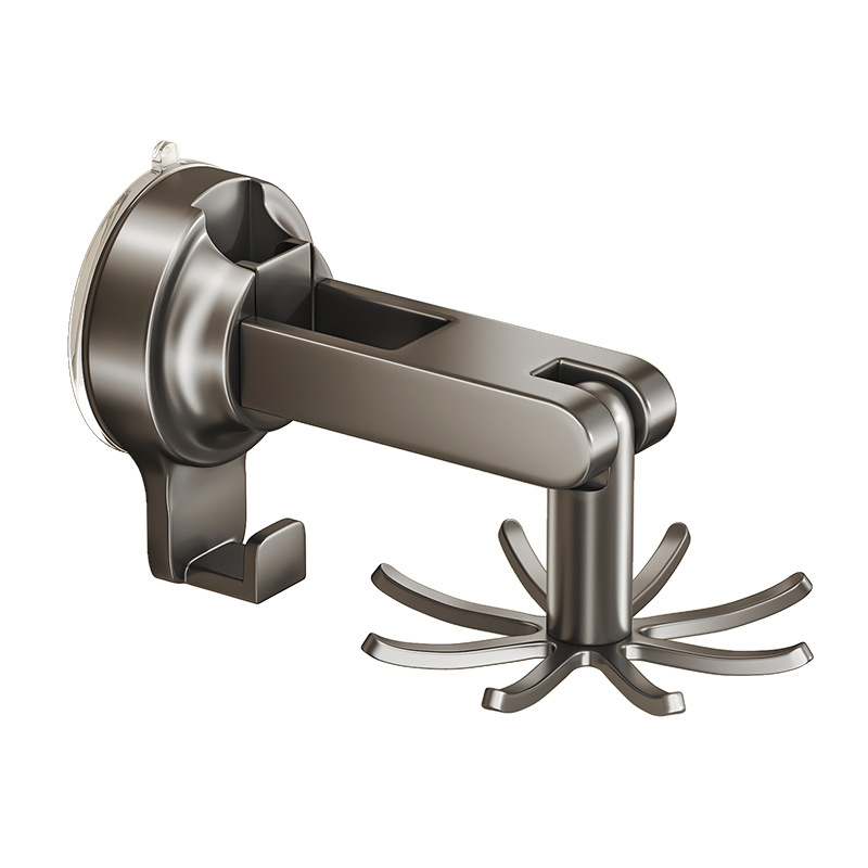 Suction Cup Kitchen Hook Rotating Storage Rack Wall-mounted Pot Spatula Spoon Hanger Spatula Storage Load-bearing