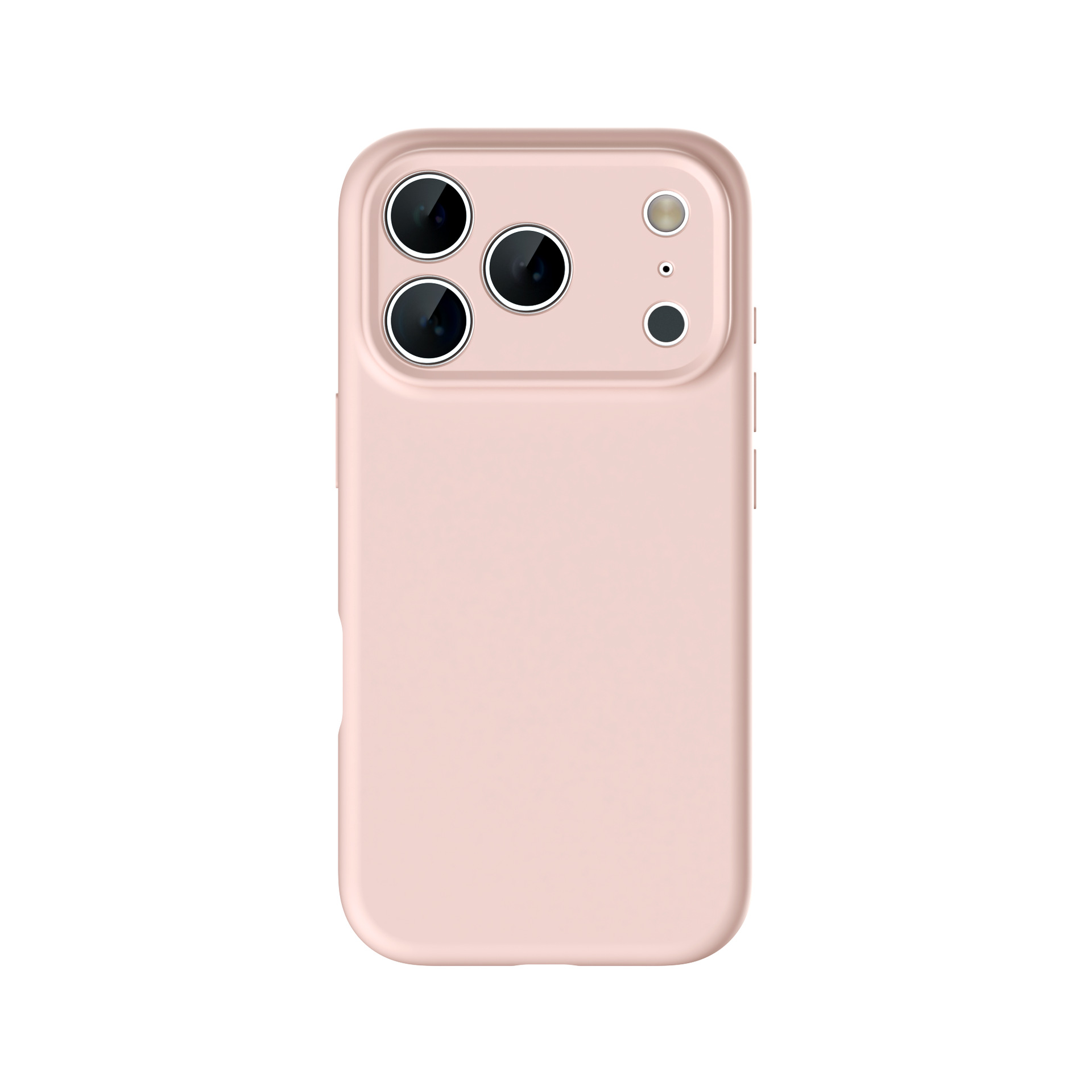 Silicone case for iPhone 17 with large hole anti-fall, full coverage protective case for iPhone 16 Pro Max, simple