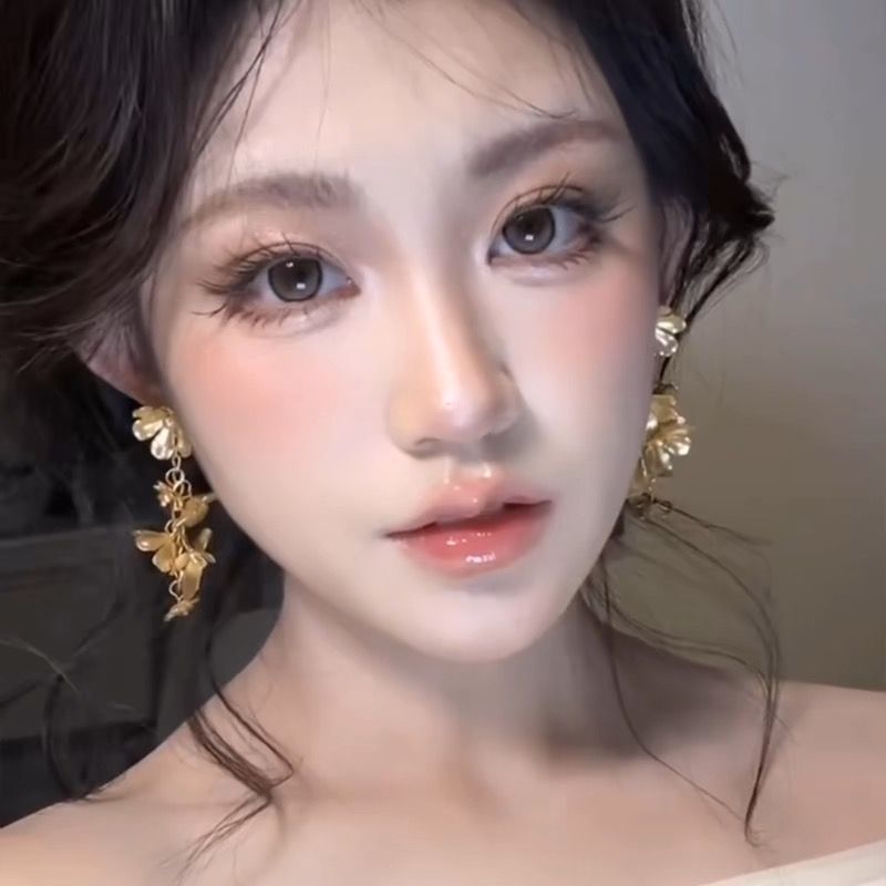Rich Girl~ Gold Long Tassel Wheat Earrings Women Stud Earrings Unique Exaggerated Ear Accessories