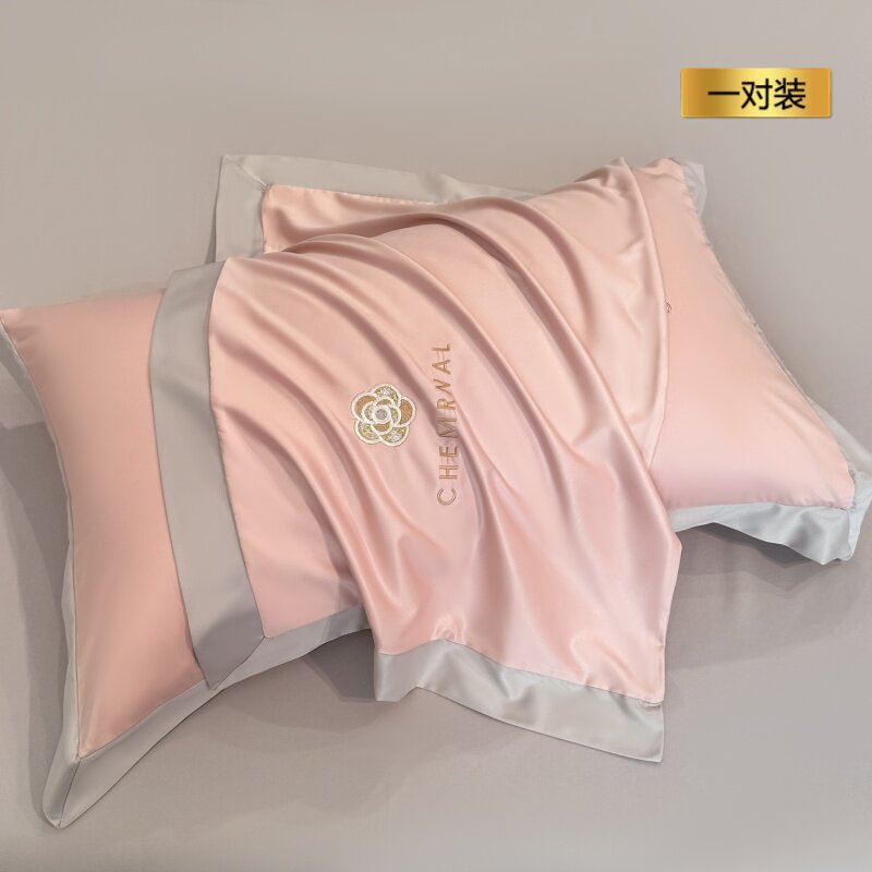 【一对装】雅粉中灰【丝滑柔软 凉而不冰 】 · 48cmX74cm