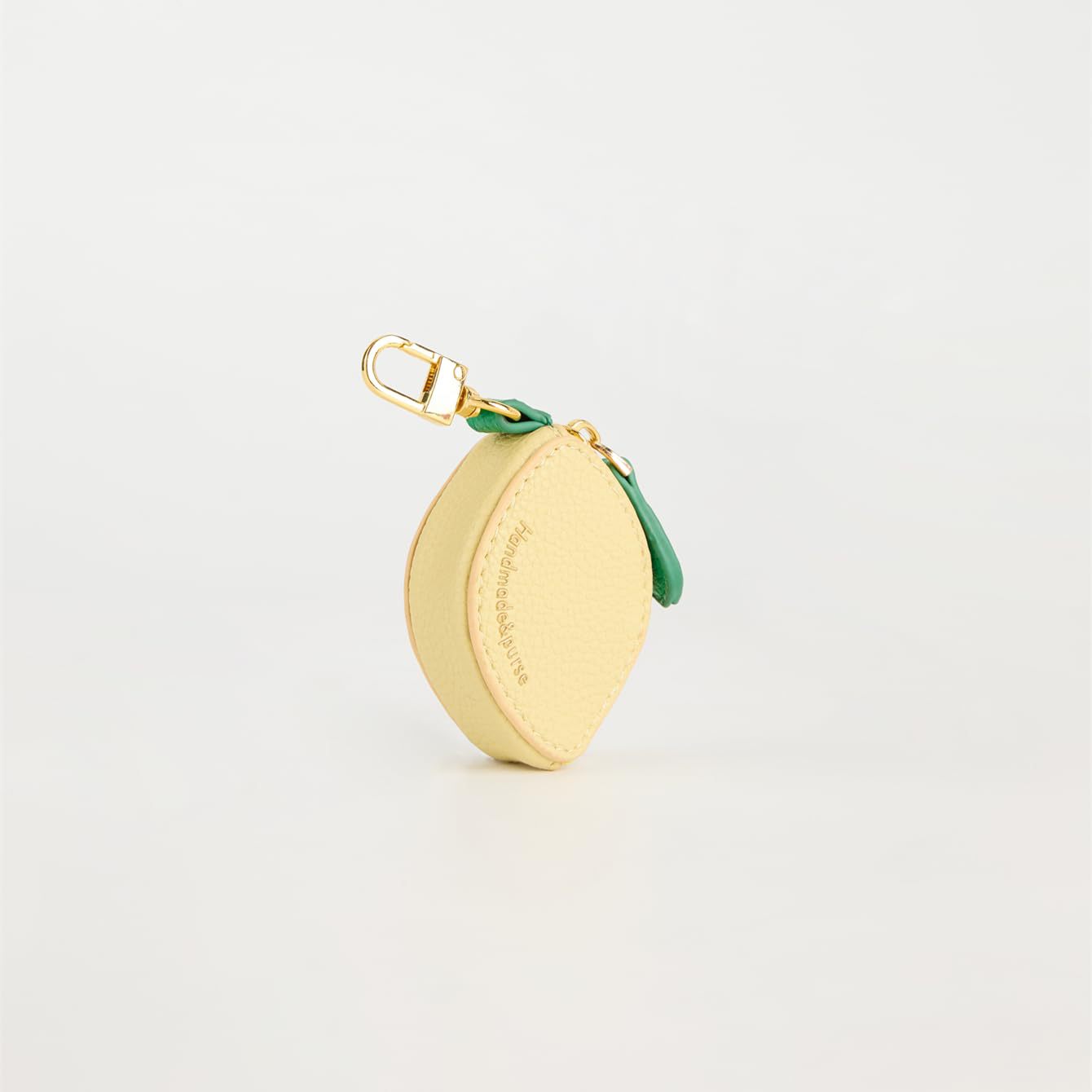 Lemon Shaped Coin Wallet with Keychain, Mini Wallet Bag Cute Accessory