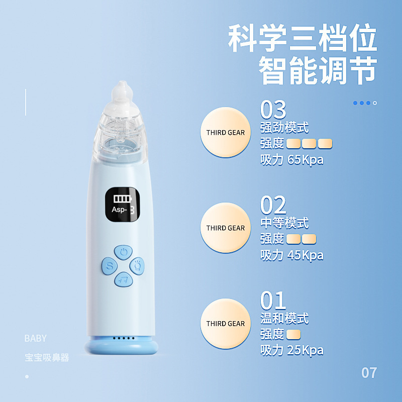 New Electric Nasal Aspirator for Baby Children Nose Cleaner Handheld