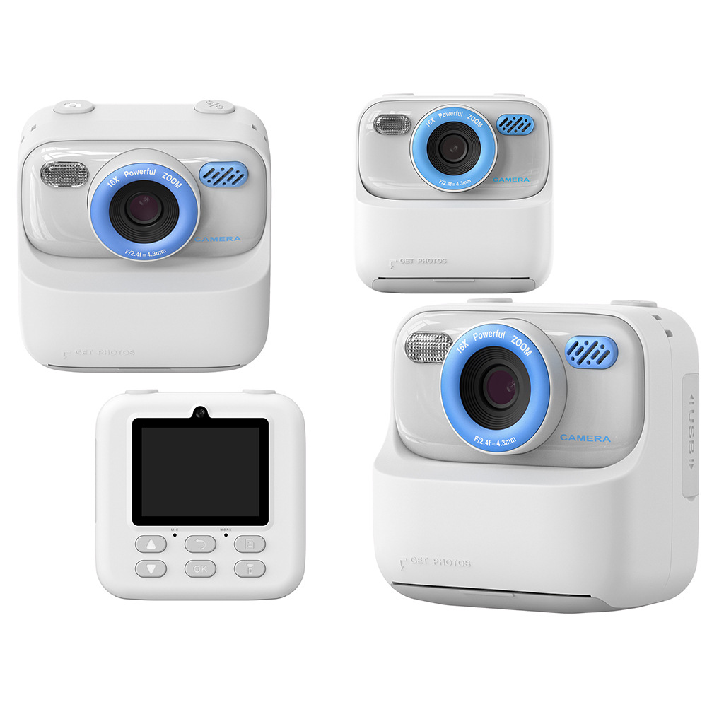 Zongxin P79 Children's Printer High-Definition Video Recording Dual Camera Multi-Functional Mini Instant Camera