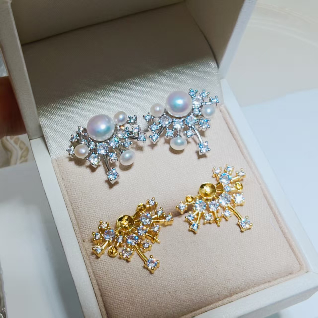 金色托（不含珠） · P1379璀璨（3-4-7mm）