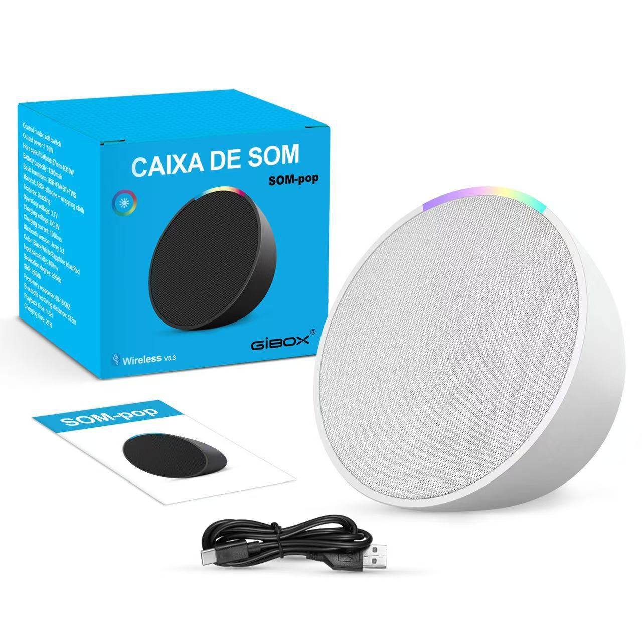 2026 new product Alaxe pop Bluetooth speaker wireless fabric card small audio heavy bass outdoor