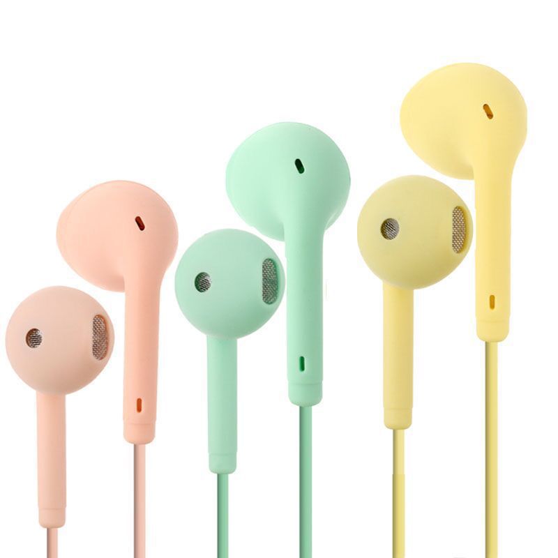 Hot U88 Macaron Color Wired Phone Earbuds In-Ear U19 Music Student Earbuds 3.5