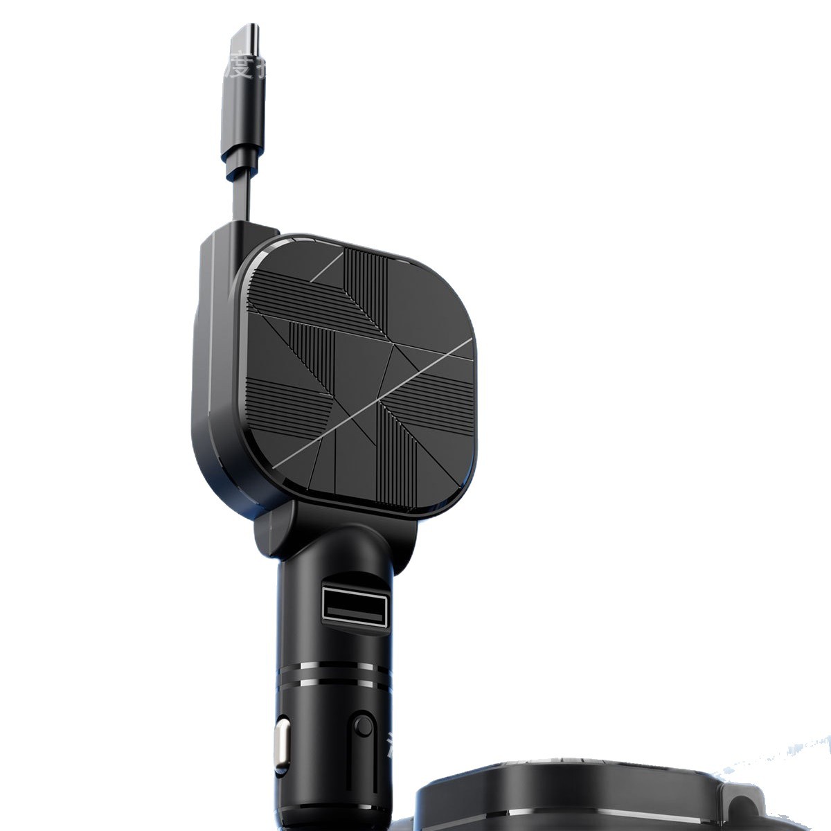 New private mold C5 car charger vehicle charger GaN fast charging retractable cable phone tablet watch