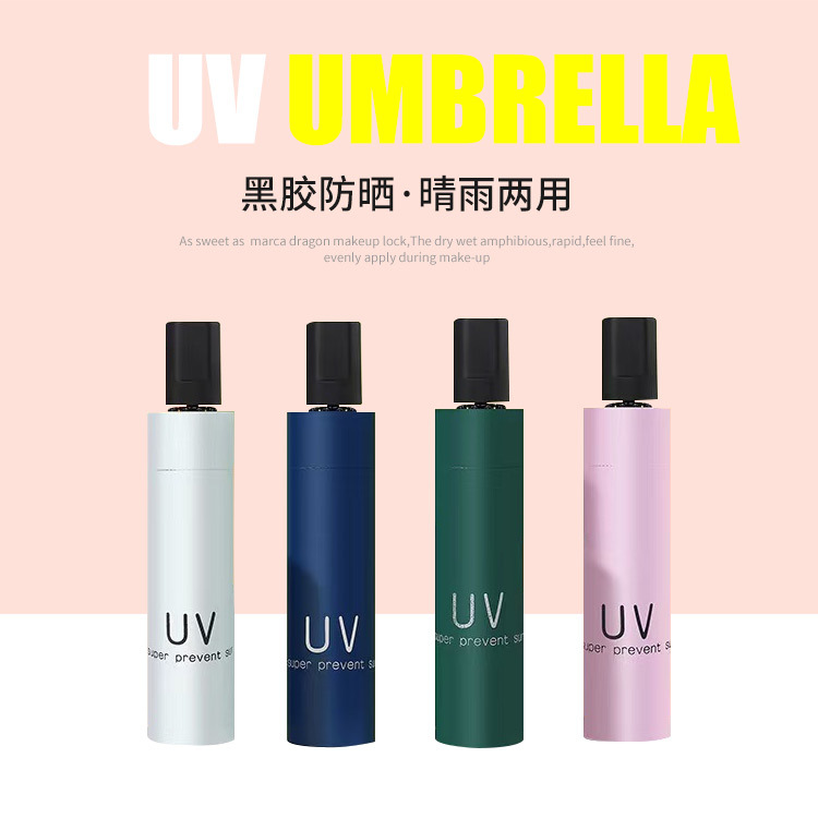uv手动混搭【八骨加厚黑胶/晴雨两用】手动款