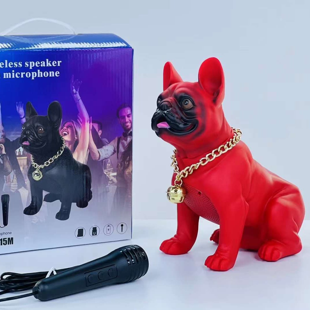 Bulldog M15 Bluetooth Speaker M11 Heavy Bass M12 Ornament Full Body Dog Wireless Card M10 Anime Speaker