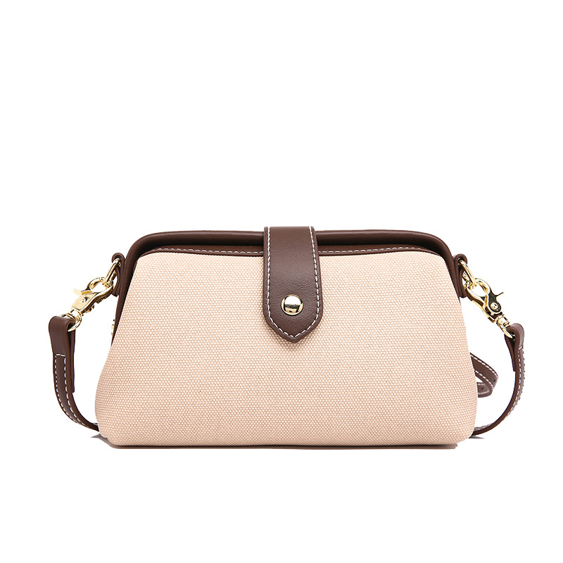 Casual Commuter Bag for Women New Niche Textured Shoulder Crossbody Bag Canvas Dumpling Bag