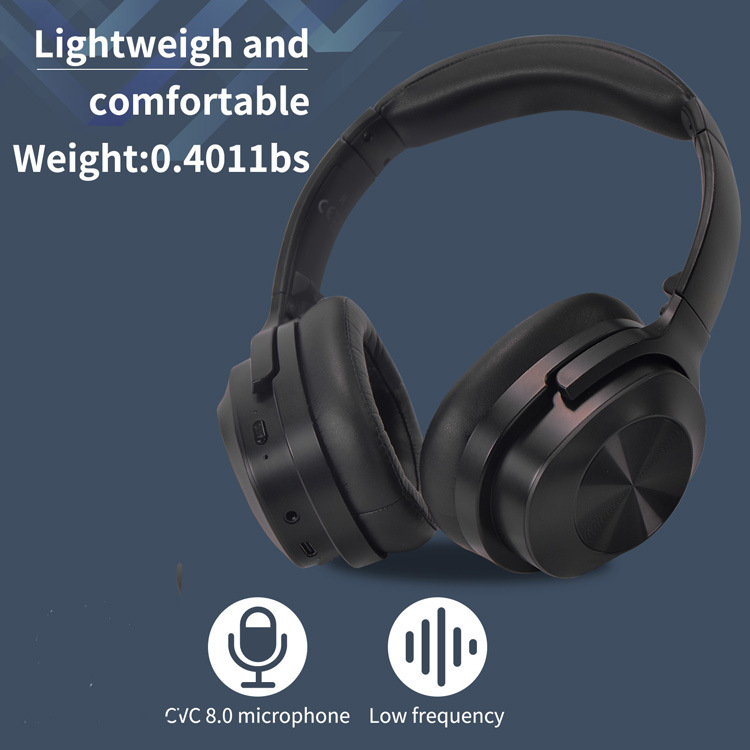 Over-ear earphones Bluetooth wireless wired dual-use earphones active noise cancellation ANC over-ear headphones new