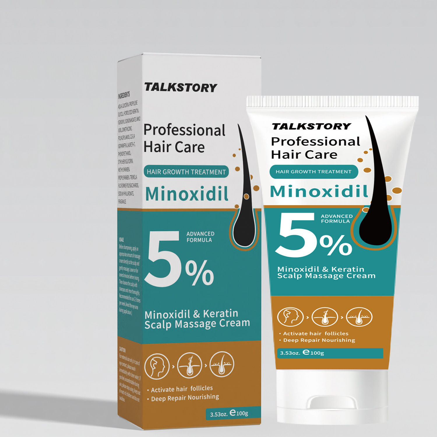 5% Minoxidil Keratin Scalp Soothing Massage Cream Scalp Care Massage Cream