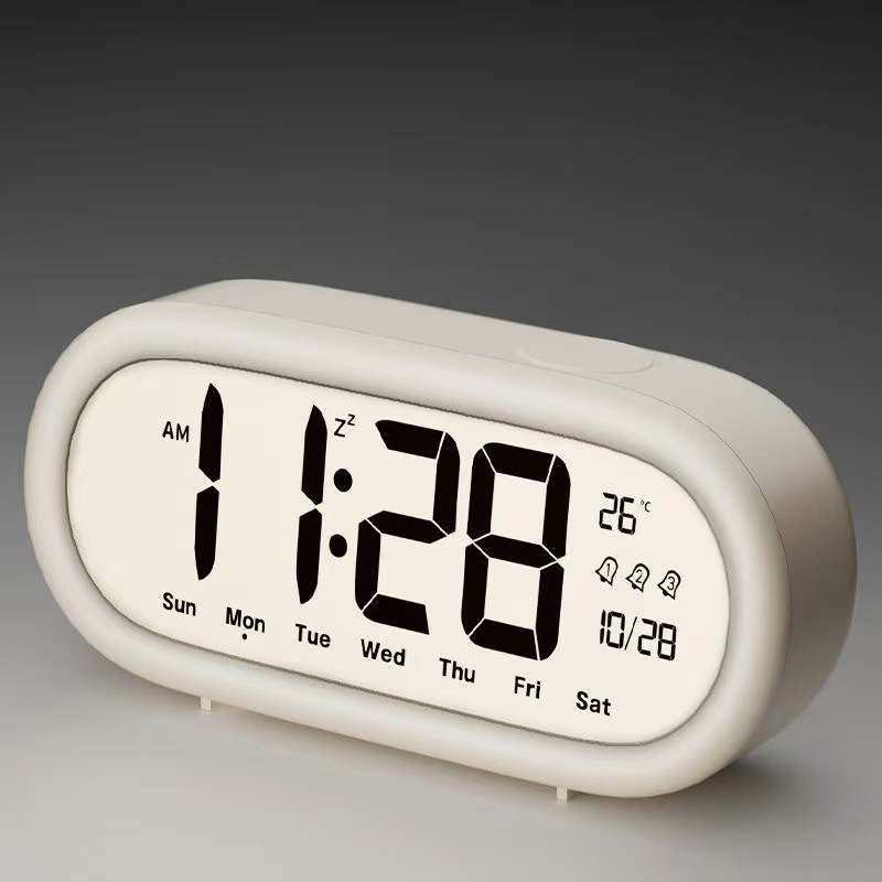 High-Definition LCD Alarm Clock, Loud Volume Smart Alarm Clock, Temperature Calendar Time Management