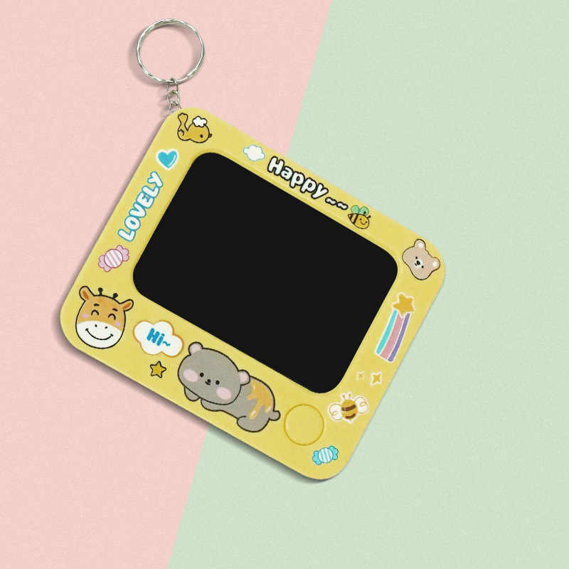 Cartoon Mini Drawing Board Small Keychain Cartoon Small Drawing Board Cute Backpack Pendant Small Gift Toy