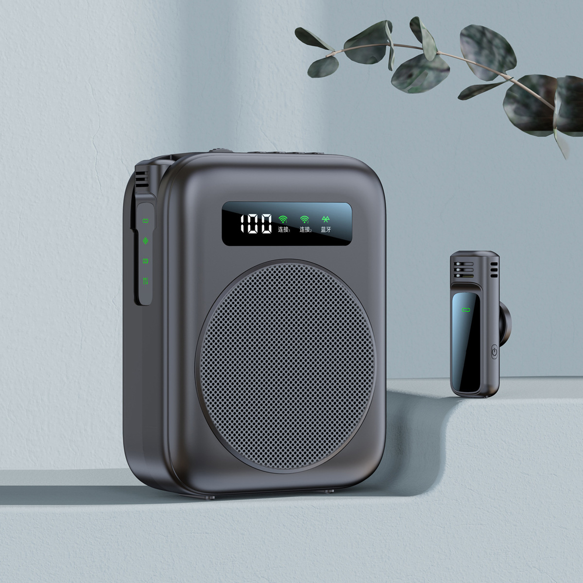 Little Bee Wireless Portable Amplifier, New Anti-Howling Clip-on Mic Amplifier for Teachers and Tour Guides, Loud Speaker