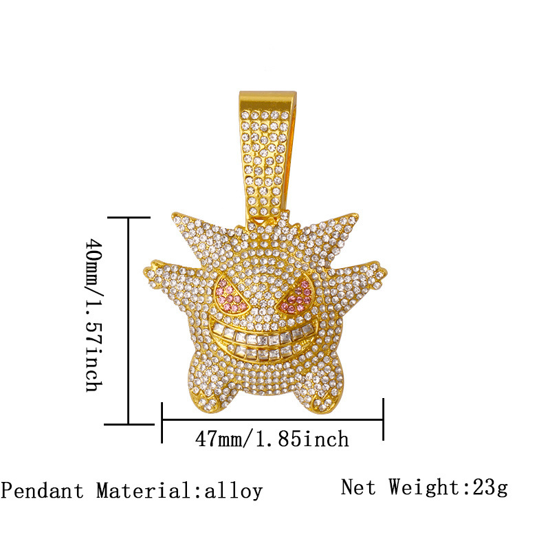 金色耿鬼吊坠