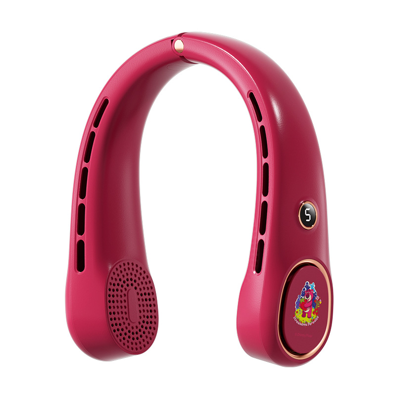 New Disney neck fan USB charging office lazy outdoor portable mini fan