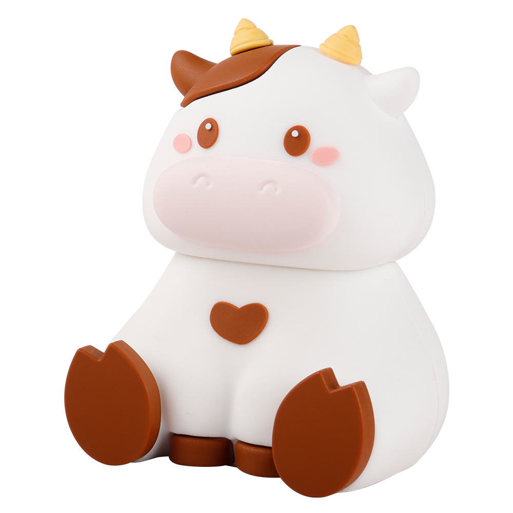 Bluetooth Speaker Mini Cute Animal Phone Stand Cow Pig Desktop Ornament Bluetooth Speaker