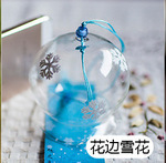 Wishing Wind Chime Decoration Wind Chime Cherry Blossom Glass Transparent Hanging Scenic Spot Scene Layout Wind Chime Student DIY