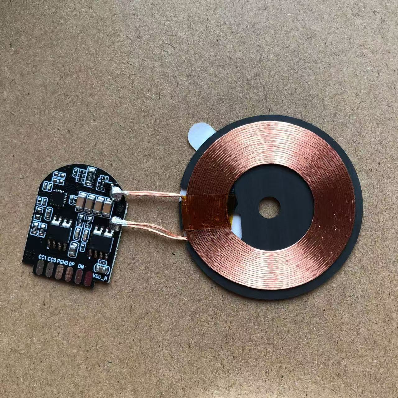 3.7V charging 3W small power wireless charging receiver module 5V output load wireless charging receiver