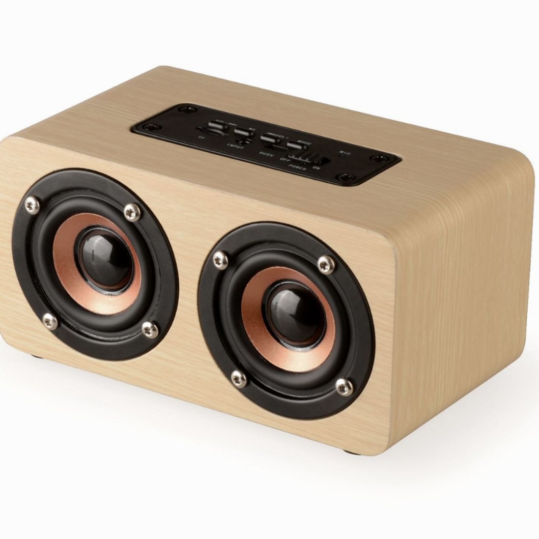 New wooden Bluetooth speaker multifunctional FM radio card speaker hands-free calling
