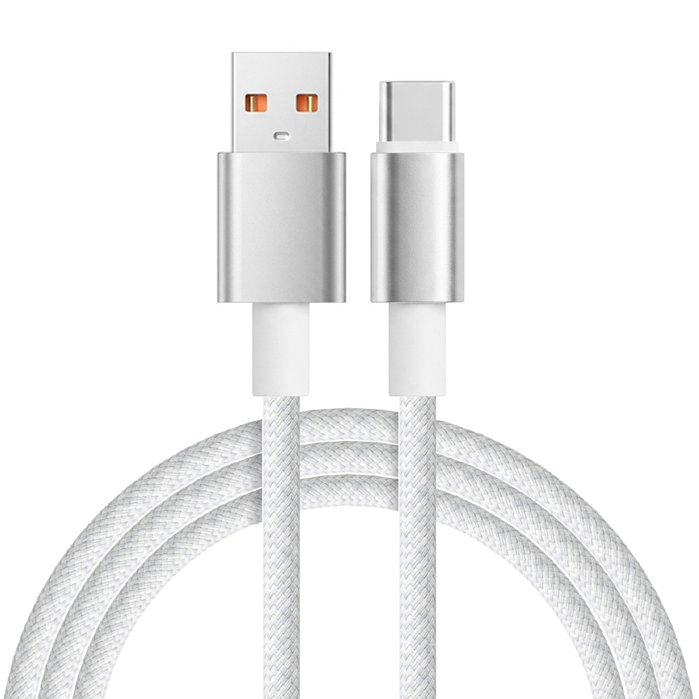 USB- C铝壳编织线【白色】