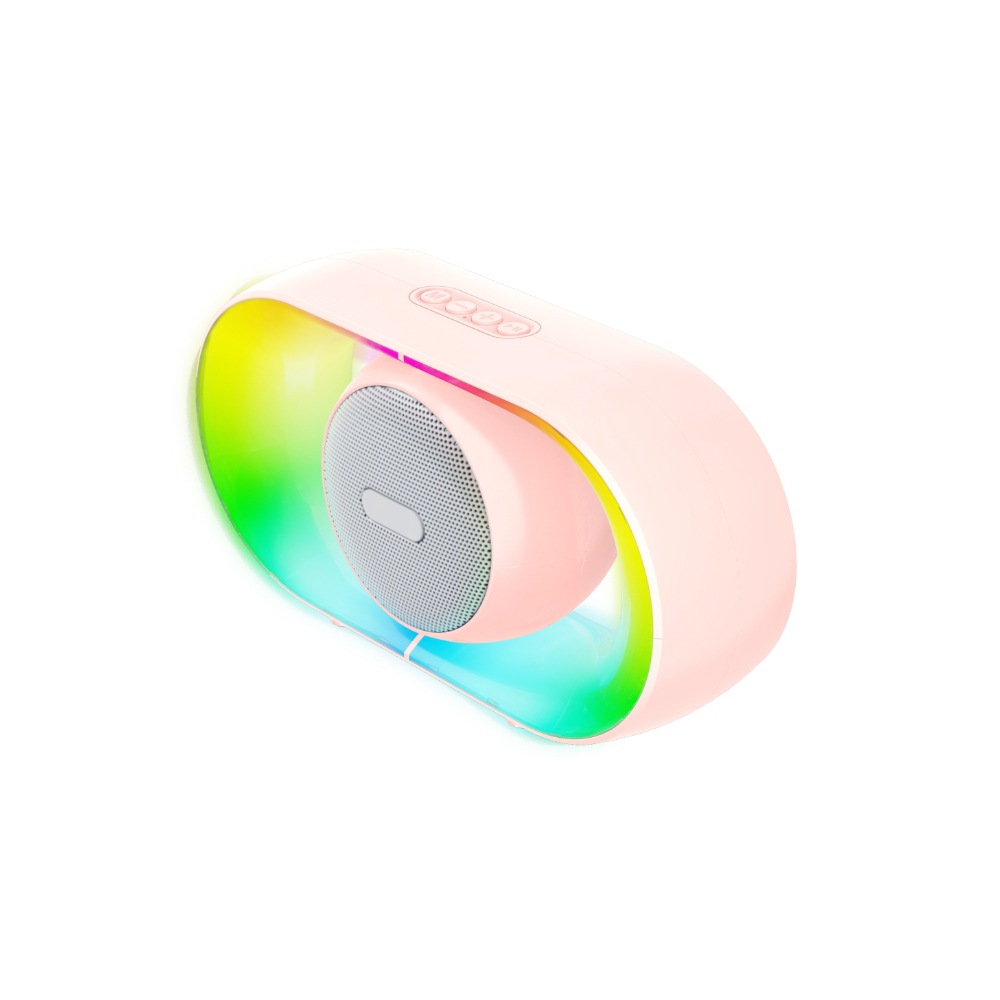 Desktop Bluetooth Speaker Wireless Card Outdoor Mini Colorful RGB Light Subwoofer Audio