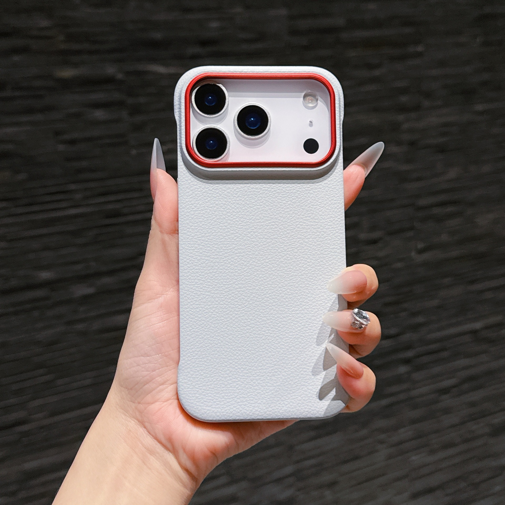 Leather bezel-less magnetic charging case for iPhone 17, new bare-hand feel, compatible with iPhone 17 Pro Max, anti-drop