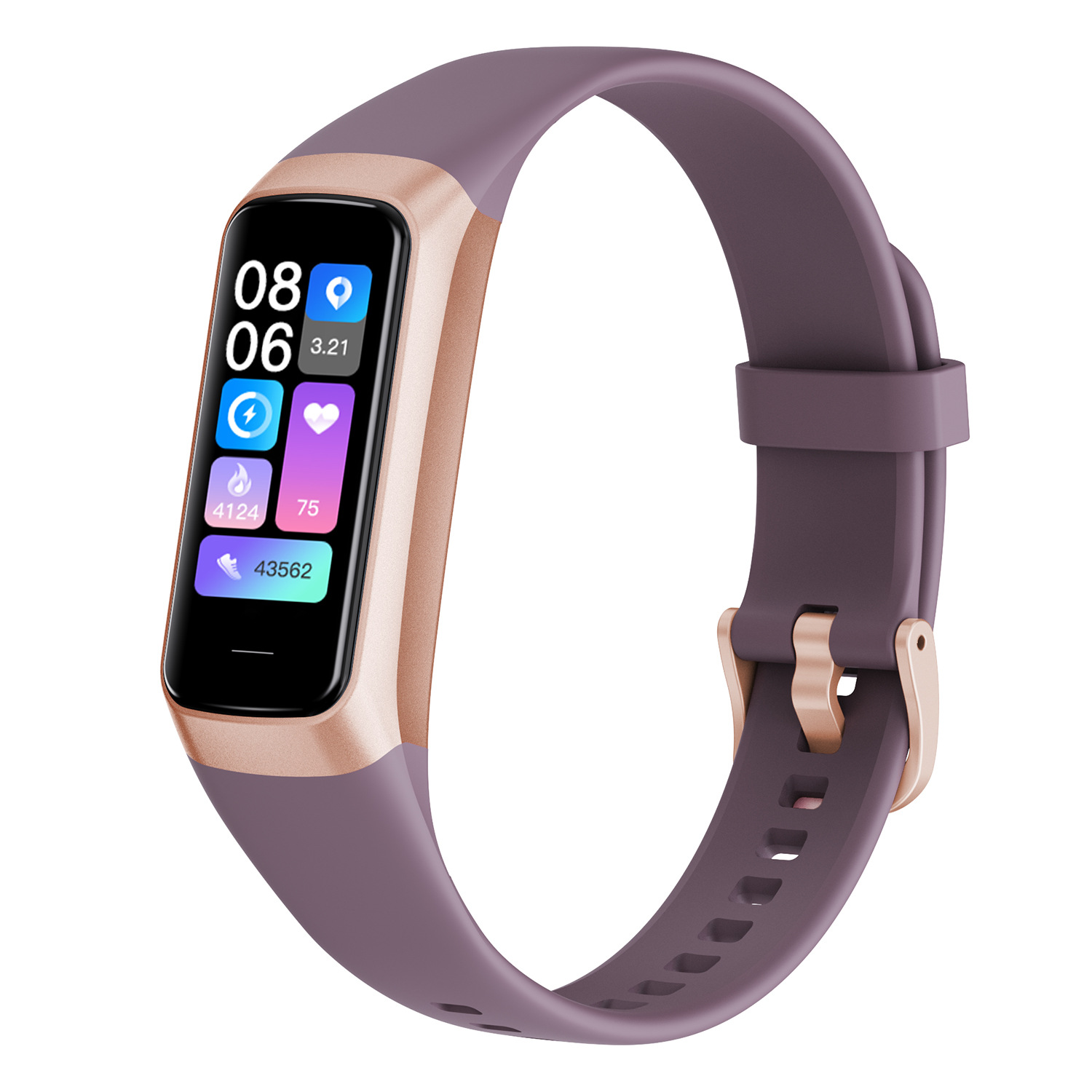 C60 Smart Bracelet 1.1AMoled Heart Rate Blood Oxygen Monitoring Multi-Sport Mode Gift Bracelet