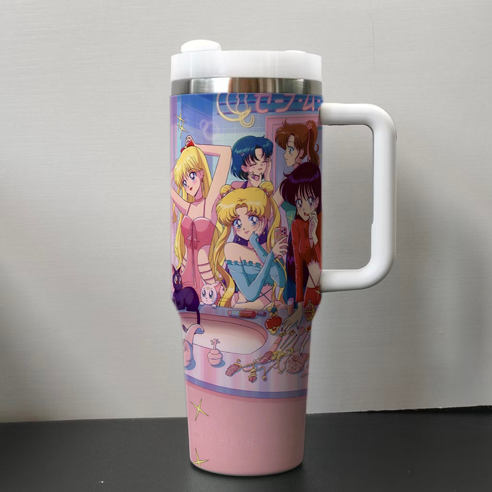 40oz car cup Sailor Moon stainless steel ice霸 cup tumbler thermal cup