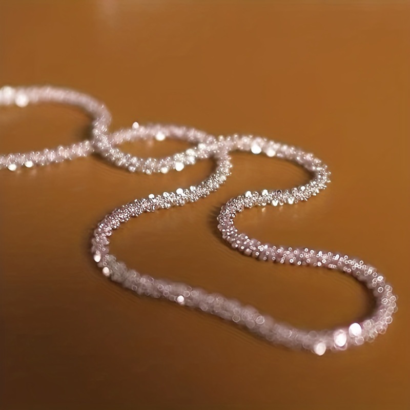 Exquisite sparkling starry silver anklet women sparkling foot accessory small toe ring leg ring