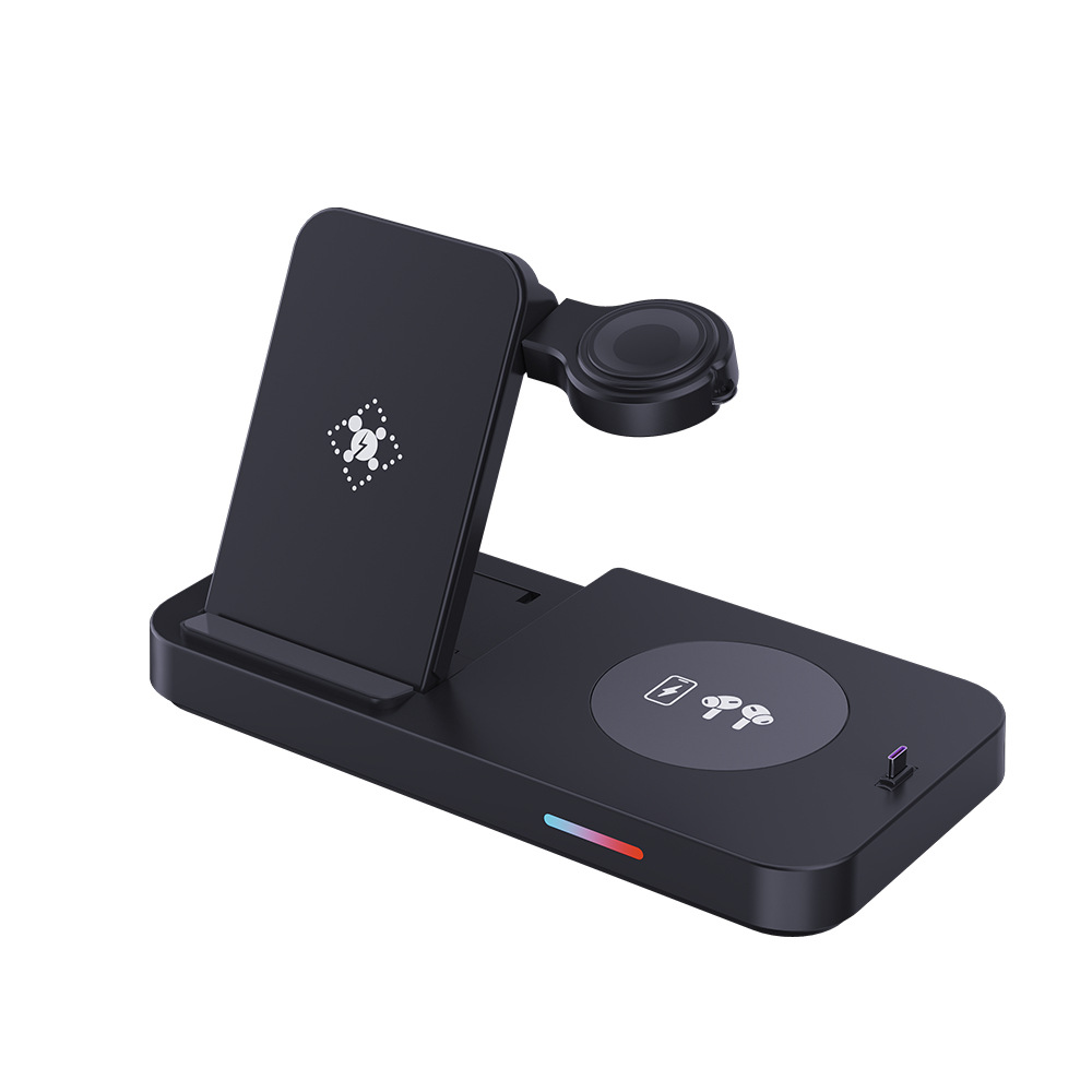 New Foldable 20W 3-in-1 Wireless Charger for Apple Samsung Huawei Phone Watch Wireless Charger