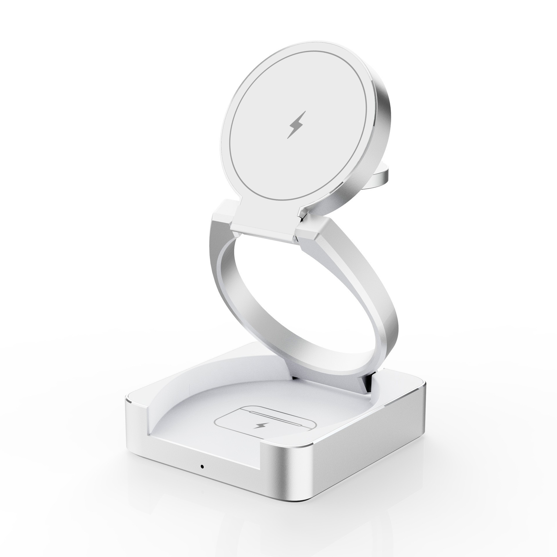 For iPhone16 magnetic stand wireless charger three-in-one Apple earphone watch charger 25W wireless charger