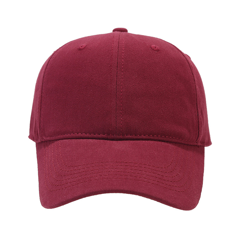 Plain Soft Top Cotton Baseball Cap for Men, Face Slimming Street Hip-Hop Duckbill Cap for Women