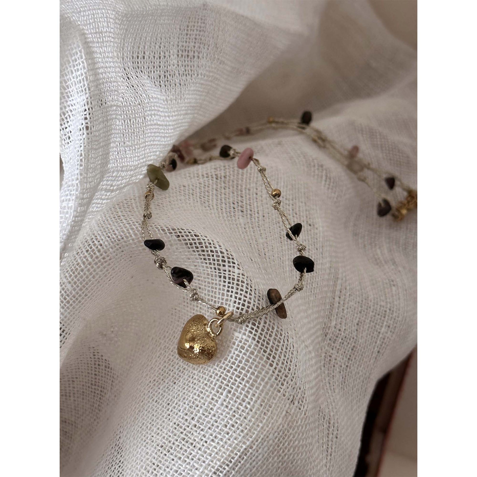 301 South France Handcraft Workshop Hand String Beaded Necklace 24 Early Autumn Heart Shape Necklace Women y6-11