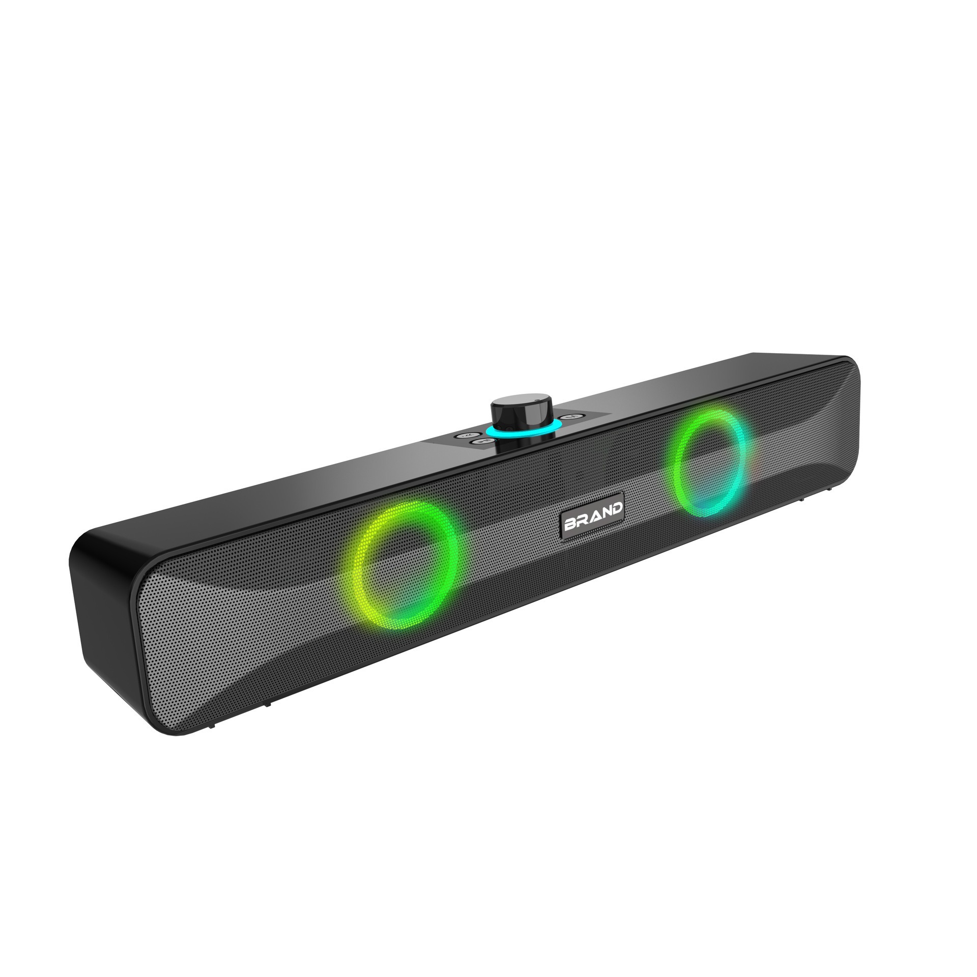 Long soundbar Bluetooth speaker desktop gaming audio long battery life loud volume stereo