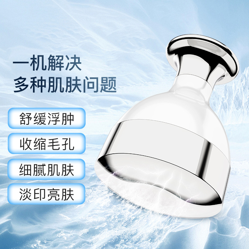 Double-head Cold Compress Instrument for Face Pore Tightening, Large Ice Hammer Ice Compress Instrument, Beauty Salon